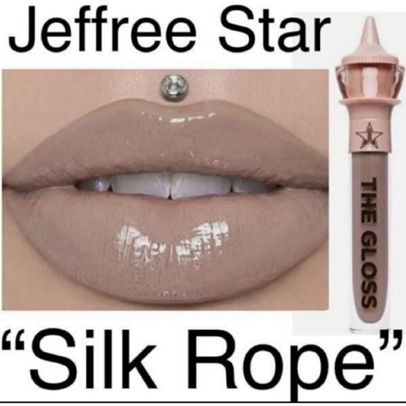 Jeffree Star Other - 🛍3 FOR $20 DEAL! JEFFREE STAR, Silk Rope, The Gloss In Almond Shade Lip Gloss!